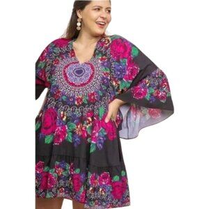 Umgee MADALYN DRESS Medallion Floral Size Medium